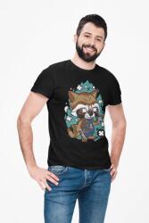 D&B Férfi/Unisex Póló PC00094 Rocket Fekete-Méret M (PC00094RocketBlackM)