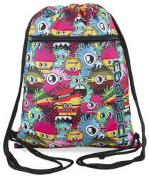 COOLPACK - Vert zsinóros hátizsák, tornazsák - Wiggly Eyes Pink (B70047) (B70047)