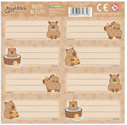 DERFORM Capybara 8 db-os füzetcímke - Love - kétféle (NNZKB10) (NNZKB10) - gyerekjatekbolt