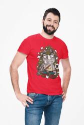 D&B Férfi/Unisex Póló PC00095 Rock Steady Piros-Méret L (PC00095RockSteadyRedL)