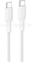 Belkin BOOSTCHARGE PRO adatkábel Type-C - Type-C, 100cm, FEHÉR (CAB025HQ1MWH) (CAB025HQ1MWH)
