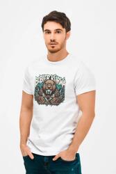 D&B Férfi/Unisex Póló ME00002 BoberKurwa Fehér-Méret S (ME00002 BoberKurwa White-SizeS)