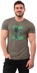 D&B Férfi/Unisex Póló ST00168 Ride Katonai zöld-Méret XL (ST00168RideMilitaryGreenXL)