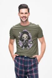 D&B Férfi/Unisex Póló PC00089 Reaper Katonai zöld-Méret 2XL (PC00089ReaperMilitaryGreen2XL)