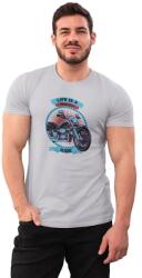 D&B Férfi/Unisex Póló ST00169 Ride Szürke-Méret L (ST00169RideGrayL)