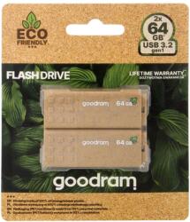 GOODRAM Eco Friendly 64GB USB 3.2 2-Pack (UME3-0640EFR11-2P) Memory stick