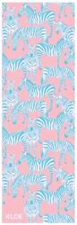 KLOE Zebras In Pink Csúszásmentes Jógatörölköző