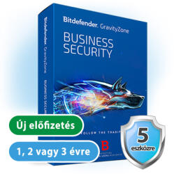 Bitdefender GravityZone Business Security 5 eszközre, 1 évre (bitdefender_business_security_5pc_1ev)