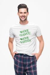 D&B Férfi/Unisex Póló ST00154 Go Vegan Fehér-Méret XL (ST00154GoVeganWhiteXL)