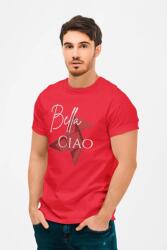 D&B Férfi/Unisex Póló MO00003 MoneyHeist Piros-Méret M (MO00003 MoneyHeist Red-SizeM)
