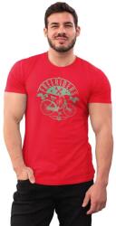 D&B Férfi/Unisex Póló ST00213 Free Riders Piros-Méret 2XL (ST00213FreeRidersRed2XL)