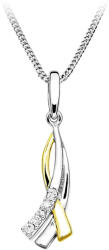 MOISS Pandantiv elegant bicolor din argint P0000601