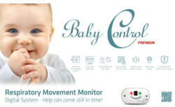 Baby Control Premium légzésfigyelő készülék 1 extra nagy lappal - pepita - 35 990 Ft