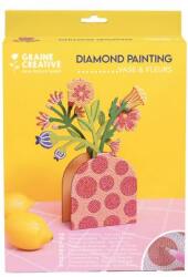 GRAINE CREATIVE GRAINE CREATIVE Pictură cu diamante Vază cu flori-roșie (GCR117081)