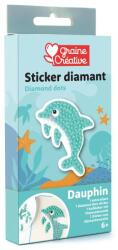 GRAINE CREATIVE GRAINE CREATIVE Autocolante pictură cu diamante Delfin (GCR750272)