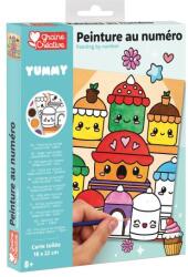 GRAINE CREATIVE GRAINE CREATIVE Pictură după numere Prăjituri Kawai (GCR750268) Carte de colorat
