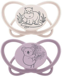 Nip Suzetă pentru bebeluși NIP Green - My Butterfly, 16-32 luni, 2 bucăți, koala/rinocer (4000821426931)