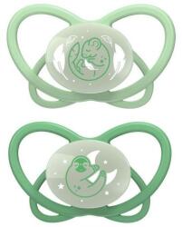 Nip Suzetă pentru bebeluși NIP Green - My Butterfly Night, 16-32 luni, 2 bucăți, verzi (4000821426320)