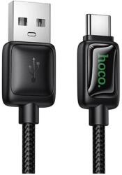 hoco. USB 2.0 Type C Töltő/adat PD gyorstöltő LED kijelző Fekete 120cm U146_USB_C_B (U146_USB_C_B)