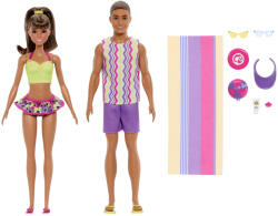 Mattel Barbie, Barbie si Ken pe plaja, set de 2 papusi Papusa Barbie
