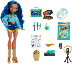 Monster High Monster High, Self-Scare Secrets, Seria 2, Cleo de Nile, papusa si accesorii, set de joaca Papusa