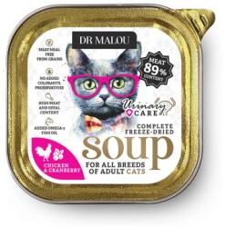 Dr. Malou Liofilizált leves Csirke áfonyával Urinary 12g nedves táplálék macskáknak