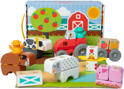 Melissa & Doug Blockables: Farm fa építőjáték - Melissa & Doug (6074894)