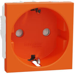 Schneider Electric Priza schuko 2M protectie copii Schneider Noua Unica oranj NU303761 (NU303761)