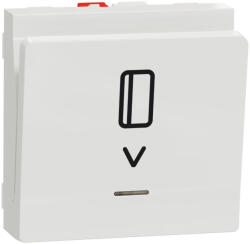 Schneider Electric Intrerupator cu cartela NO NC 2M Schneider Noua Unica alb NU328318 (NU328318)