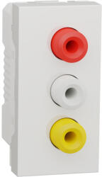 Schneider Electric Priza audio-video RCA 1M Schneider Noua Unica alb NU343118 (NU343118)