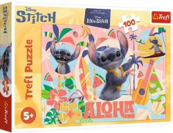 Trefl PUZZLE TREFL 100 DISNEY STITCH SI PRIETENII IN ACTIUNE (VIVA-16495) Puzzle