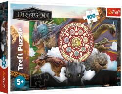 Trefl PUZZLE TREFL 100 CUM SA ITI DRESEZI DRAGONUL DRAGONI IN ACTIUNE (VIVA-16524) Puzzle