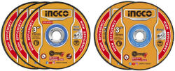 INGCO Set discuri de tăiere și curățare pentru metal 76 mm (5 buc) (MCD303768) Disc de taiere