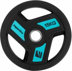 inSPORTline Olimpiai gumis súlyzótárcsa insportline herk 15 kg (ISL-9196/szines)