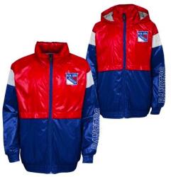 Outerstuff Jachetă pentru băieți GOAL LINE STANCE FZ WINDBREAKE NEW YORK RANGERS L