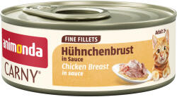 Animonda 24x60g animonda Carny Adult Fine Fillets csirkemell szószban nedves macskatáp