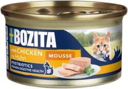 Bozita 12x85g Bozita Mousse Postbiotikum Csirke nedves macskatáp