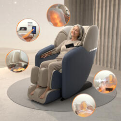 inSPORTline Masszázsfotel inSPORTline Modenico, kihúzható lábtartó, vezérlő LCDkijelzővel, 18 előre beállított program, Bluetooth hangszórók, Zero Gravity pozíció barna (31267-3)