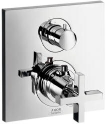 Hansgrohe Citterio Termosztátos csaptelep falsík alatti szereléshez elzáró- és váltószeleppel és keresztfogantyúval, króm 39725000 (39725000)