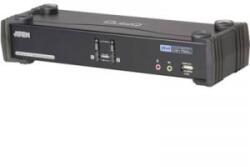 ATEN 2 portos KVM switch, (billentyűzet, video, egér) elosztó, DVI elosztó és USB 2.0 Hub Aten CS1782A-AT-G (CS1782A-AT-G)