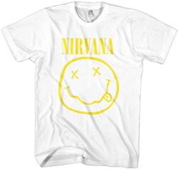Nirvana Yellow Happy Face White L Ing (NIRVTS04MW03)