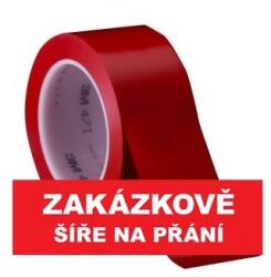 3M 471 Bandă adezivă PVC pentru marcare, rezistent la abraziune, rosu 12 mm x 33 m (7100260581)