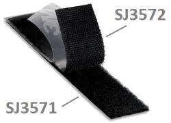 3M Hook & Loop SJ3571, negru, bucle 25 mm x 45, 7 m (7000001961)