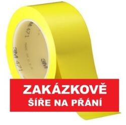 3M 471 Bandă adezivă PVC pentru marcare, rezistent la abraziune, galben 19 mm x 33 m (AA-0471-1933-1)