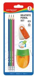 Keyroad Set rechizite școlare KEYROAD, blister 5 buc, mix de culori