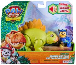 PAW Patrol Set dinozaur cu figurina, Paw Patrol, Roaring Pup Pals, Chase, 20157647 Figurina