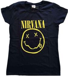 Nirvana Yellow Happy Face Navy Blue M Női Ing (NIRVTS04LN02)