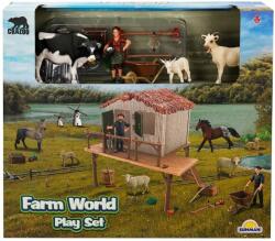 Crazoo Set figurine, Crazoo, Animale de la ferma, Taur, Ied si Tap Figurina