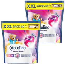 Coccolino 3in1 Color mosókapszula színes ruhákhoz, (2x60 db)
