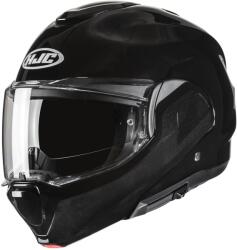 HJC Cască de motocicletă rabatabilă HJC F100 Negru metalizat solid (HJC189230)